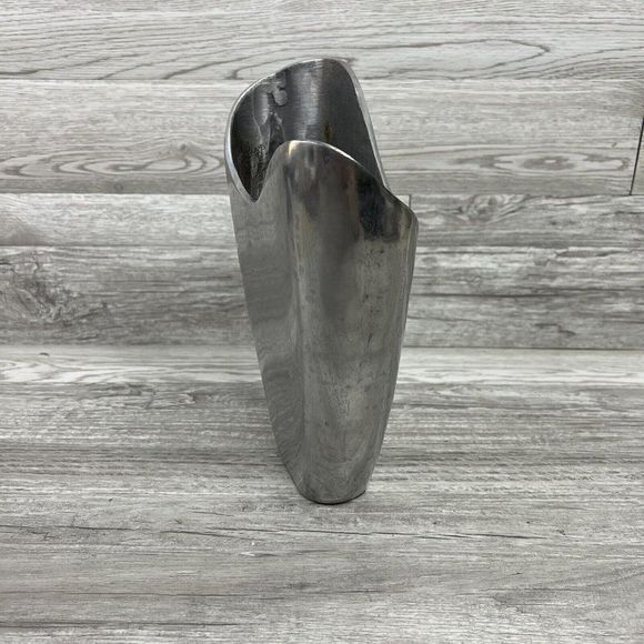 Anna Everlund Danish Designer Modern Aluminium Vase Cast Retro '80s Vintage - Picture 4 of 8